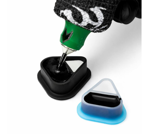 Колпачки силиконовые AVA SKULLDNA Triangle Silicone Ink Cup 2in1 Black
