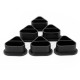 Колпачки силиконовые AVA SKULLDNA Triangle Silicone Ink Cup 2in1 Black
