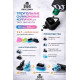 Колпачки силиконовые AVA SKULLDNA Triangle Silicone Ink Cup 2in1 Black
