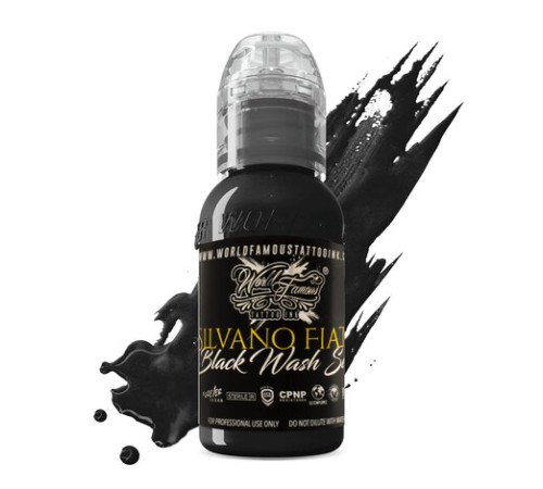 Краска World Famous Tattoo Ink Silvano Fiato Black Wash Set (6 пигментов)