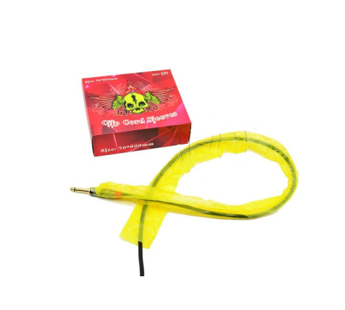 Барьерная защита на клип-корд ACS062-1 50х800 мм Желтый (125 шт.)