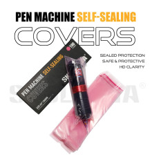 Барьерная защита на тату машинки AVA Pen Self-Sealing Pink 65x180 мм (100 шт.)
