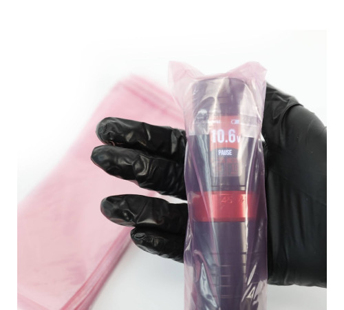 Барьерная защита на тату машинки AVA Pen Self-Sealing Pink 65x180 мм (100 шт.)