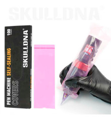 Барьерная защита на тату машинки AVA Pen Self-Sealing Pink 65x210 мм (100 шт.)