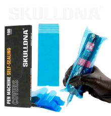 Барьерная защита на тату машинки AVA Pen Self-Sealing Blue 65x210 мм (100 шт.)