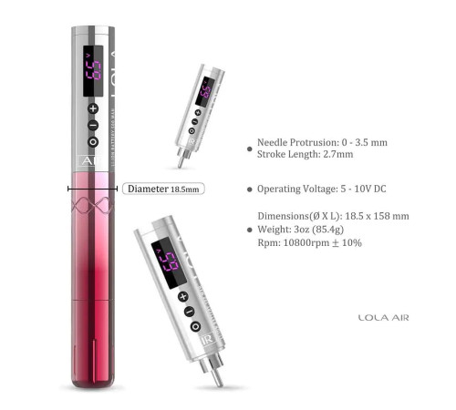 EZ Lola Air Silver Power - Pink Gradient