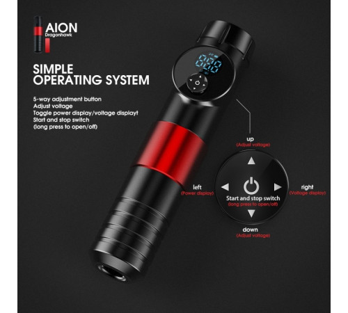 Беспроводная тату машинка DragonHawk Mast Aion