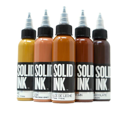 Тату краска Solid Ink Brown Set 5