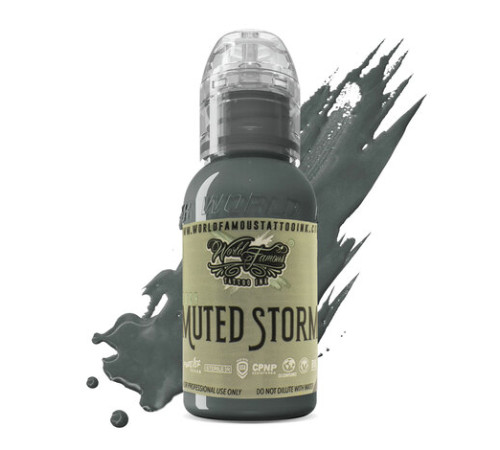 Краска World Famous Tattoo Ink Poch Muted Storms - Hail