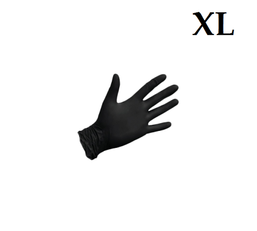 Перчатки нитриловые Benovy XL (100 шт.) Черный