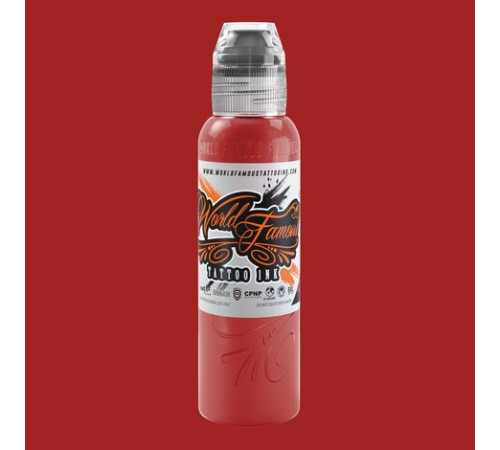 Краска World Famous Tattoo Ink Dima NBK - Fire Red #2 - 30 мл