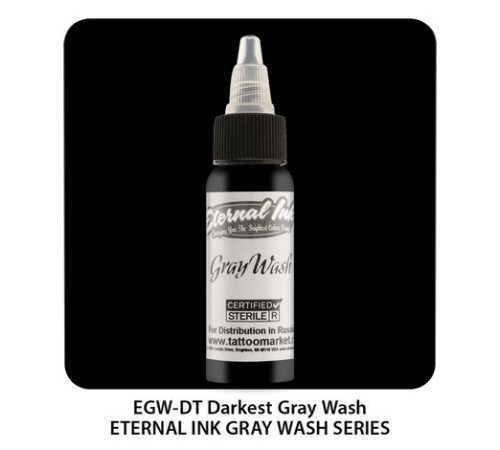 Тату краска Eternal Darkest Gray Wash
