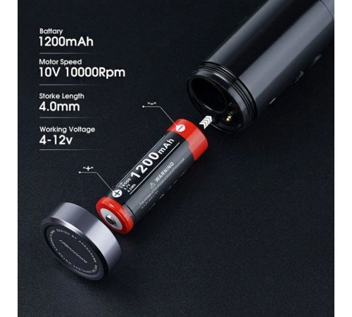 Тату машинка Arenahawk A-Power 4.0 (black) WQP-023