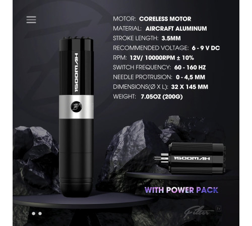 EZ Tattoo Filter Freedom Silver