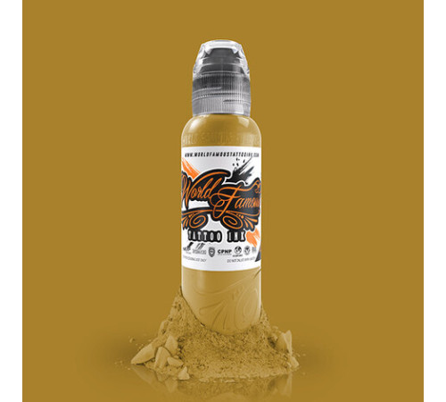 Краска World Famous Tattoo Ink Mustard
