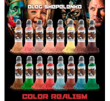 Краска World Famous Tattoo Ink Oleg Shepelenko 16 Bottle Set