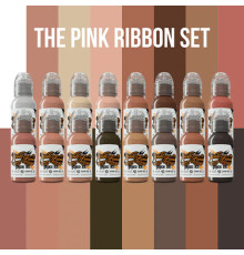 Краска World Famous Tattoo Ink Pink Ribbon Series (16 пигментов)
