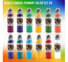Краска World Famous Tattoo Ink 12 Color Primary Set #3