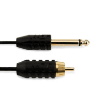 Клип-корд для тату машинки Mustang RCA COAXIAL с логотипом