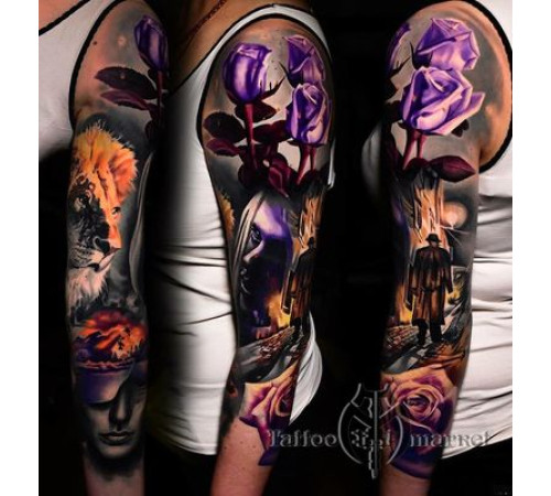 Краска World Famous Tattoo Ink Damian Gorski Retro Summer Set (4 пигмента)