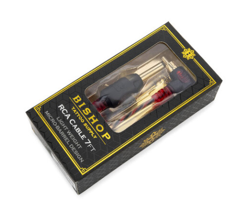 Клип-корд для тату машинки Bishop Premium Lightweight 90 Degree RCA Cord - 7 ft.
