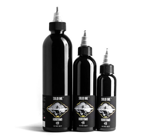 Тату краска Solid Ink Horitomo Sumi Medium Unit Bottle