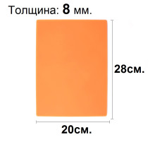 Искусственная кожа для практики тату 280х200 мм толщиной 8 мм ACP054