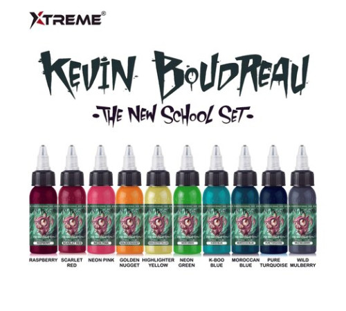 Тату краска Xtreme Ink Kevin Boudreau Color Set