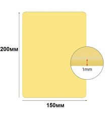 Искусственная кожа для практики тату 150x200 мм TA-411