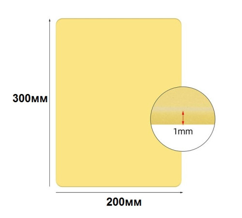Искусственная кожа для практики тату 200x300 мм TA-446