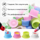 Силиконовые колпачки под тату краску AVA Premium Silicone Ink Cup Pink - 100 шт.