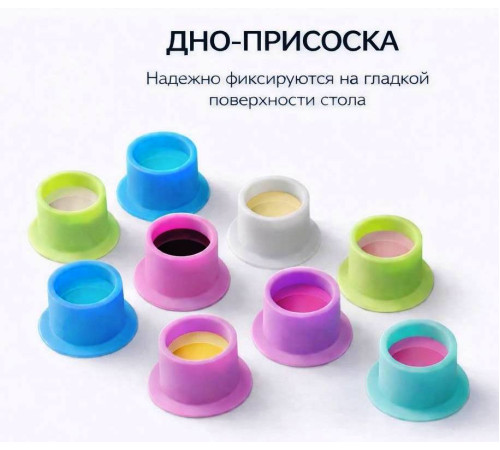 Силиконовые колпачки под тату краску AVA Premium Silicone Ink Cup Pink - 100 шт.