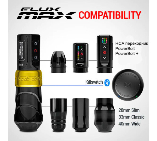 Тату машинка Spektra Flux Max Stealth 4,0мм