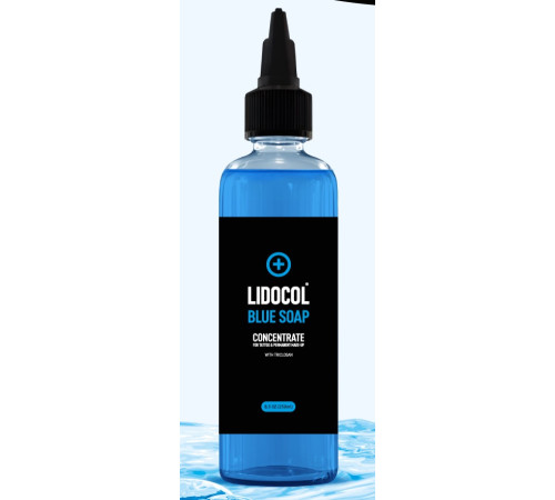 Концентрат антибактериального мыла для тату LIDOCOL Blue Soap, 250 мл