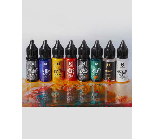 Набор тату краска ink - True Magic - 8 шт по 15 мл
