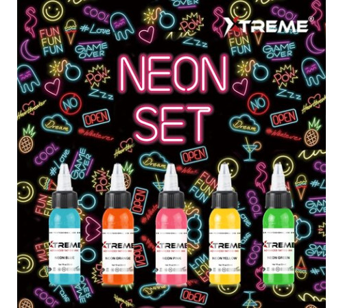 Тату краска Xtreme Ink Neon Set