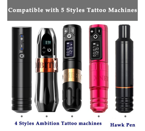 Одноразовый держатель для тату машинки Ambition Hawk для Ninja, Soldier, Cheyenne, Skinner - 33 мм