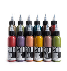 Тату краска Solid Ink Opaque Earth 12 Set