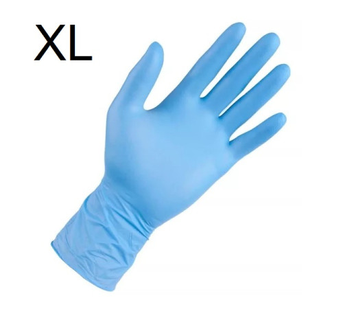 Перчатки нитриловые Benovy XL (100 шт.) Синий