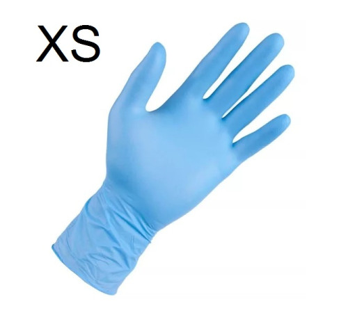 Перчатки нитриловые Benovy XS (100 шт.) Синий