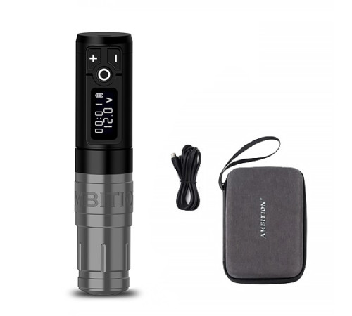 Беспроводная тату машинка Ambition Storm Wand Wireless Silver