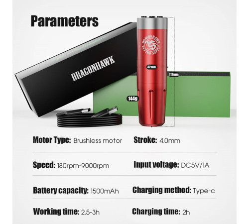 DragonHawk X8 Tunable Frequency Wireless 4.0мм