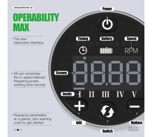 DragonHawk X8 Tunable Frequency Wireless 4.0мм