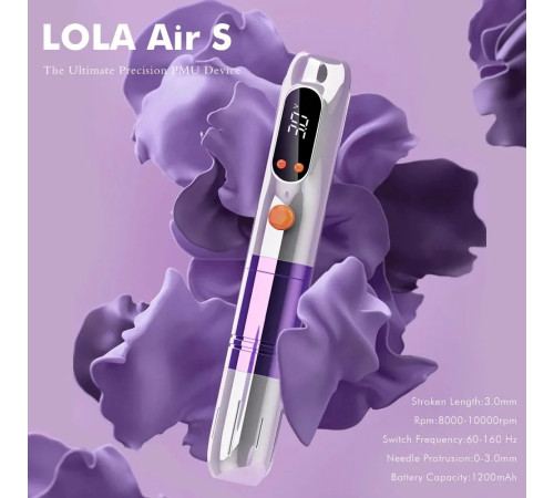 Беспроводная роторная тату машинка EZ Lola Air S Black