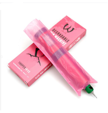 Барьерная защита на тату машинки AVA Pen Sleeve Pink 60x180 мм (100 шт.)