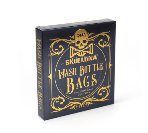 Барьерная защита на бутылку омыватель AVA SkullDna Wash Bottle Bags 120x200 мм (100 шт.)