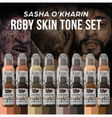 Тату-краска World Famous Tattoo Ink Sasha O'Kharin RGBY Skin Tone Set (16 пигментов)