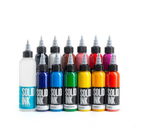 Тату краска Solid Ink 12 Colors Spectrum Set