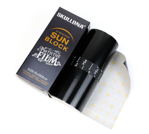 Заживляющая пленка для тату AVA Skulldna UV Protection Sun Block Film (15см x 10м)