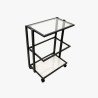 Стол для тату мастера Tattoo Profi Metal Glass с прозрачными стеклами